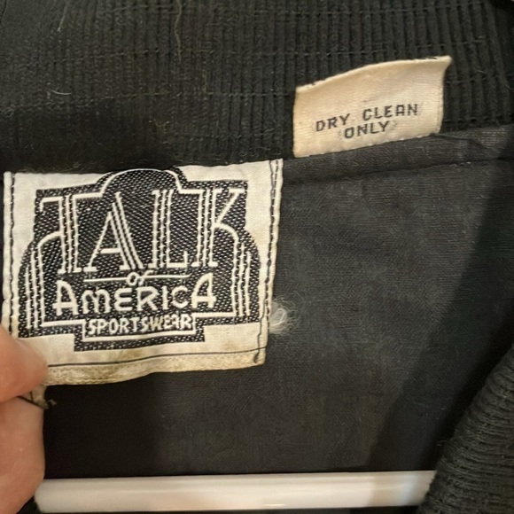 Talk Of America Vintage 80’s velour insulated jacket with beads zippers OS - Picture 4 of 17